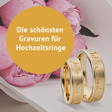 Die schönsten Gravuren für Hochzeitsringe