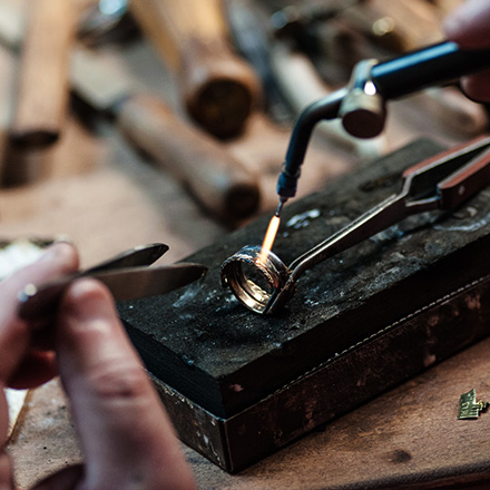 Trauring-Reparatur in Goldschmiede