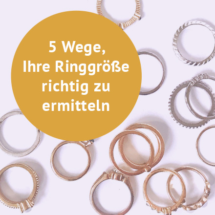 5 Wege, Ihre Ringgröße richtig zu ermitteln