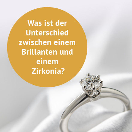 Was ist der Unterschied zwischen einem Brillanten und einem Zirkonia?